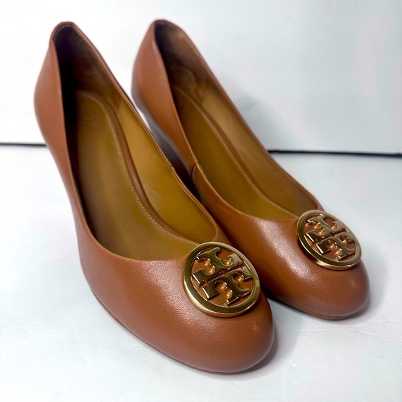 Tory Burch Shoes - Tory Burch Women's Brown Leather Wedges Sz.8.5